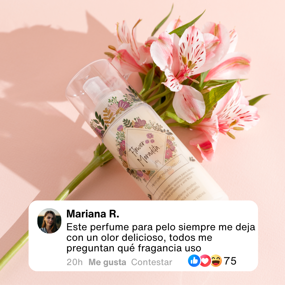 Kit 3 Perfumes Para Cabello Flower Moradita Girly + Perfume travel size gratis
