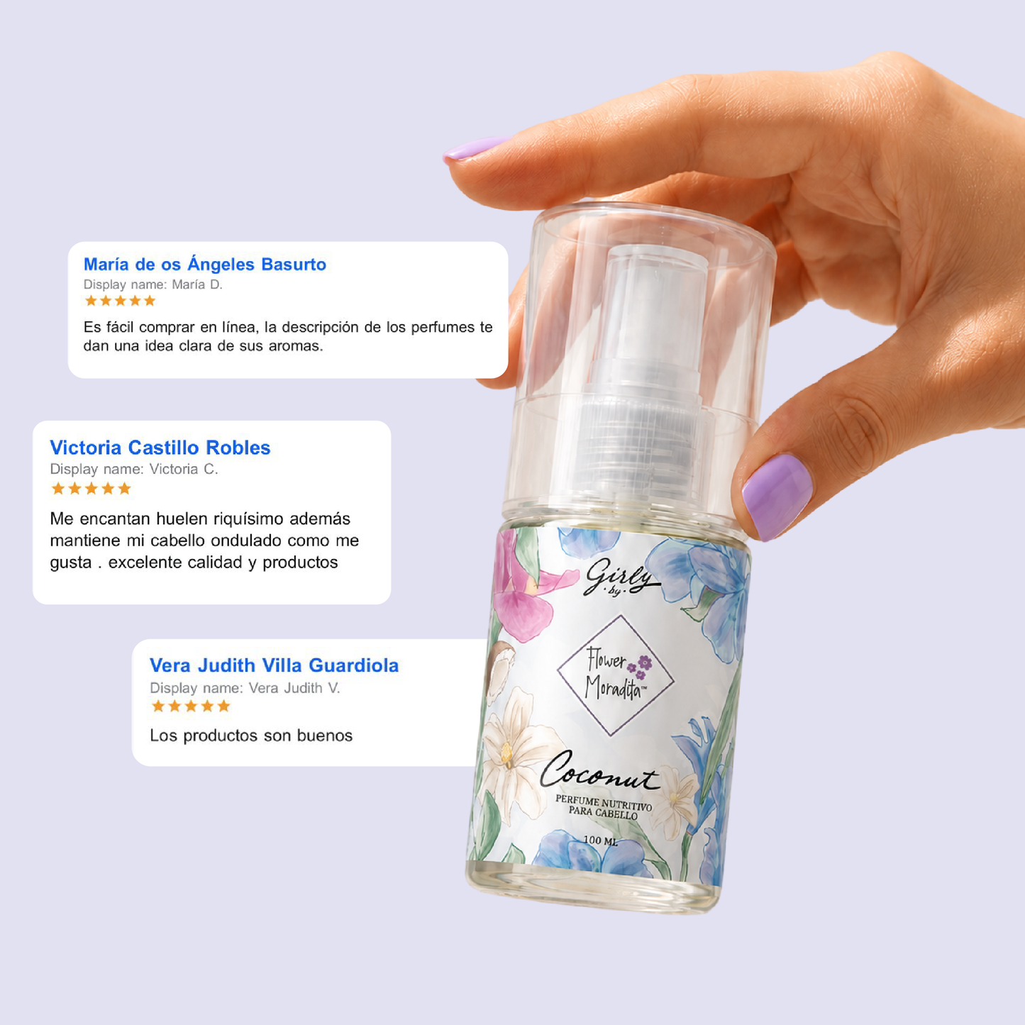 Kit 3 Perfumes para cabello de 100ml • (La presentación puede variar)