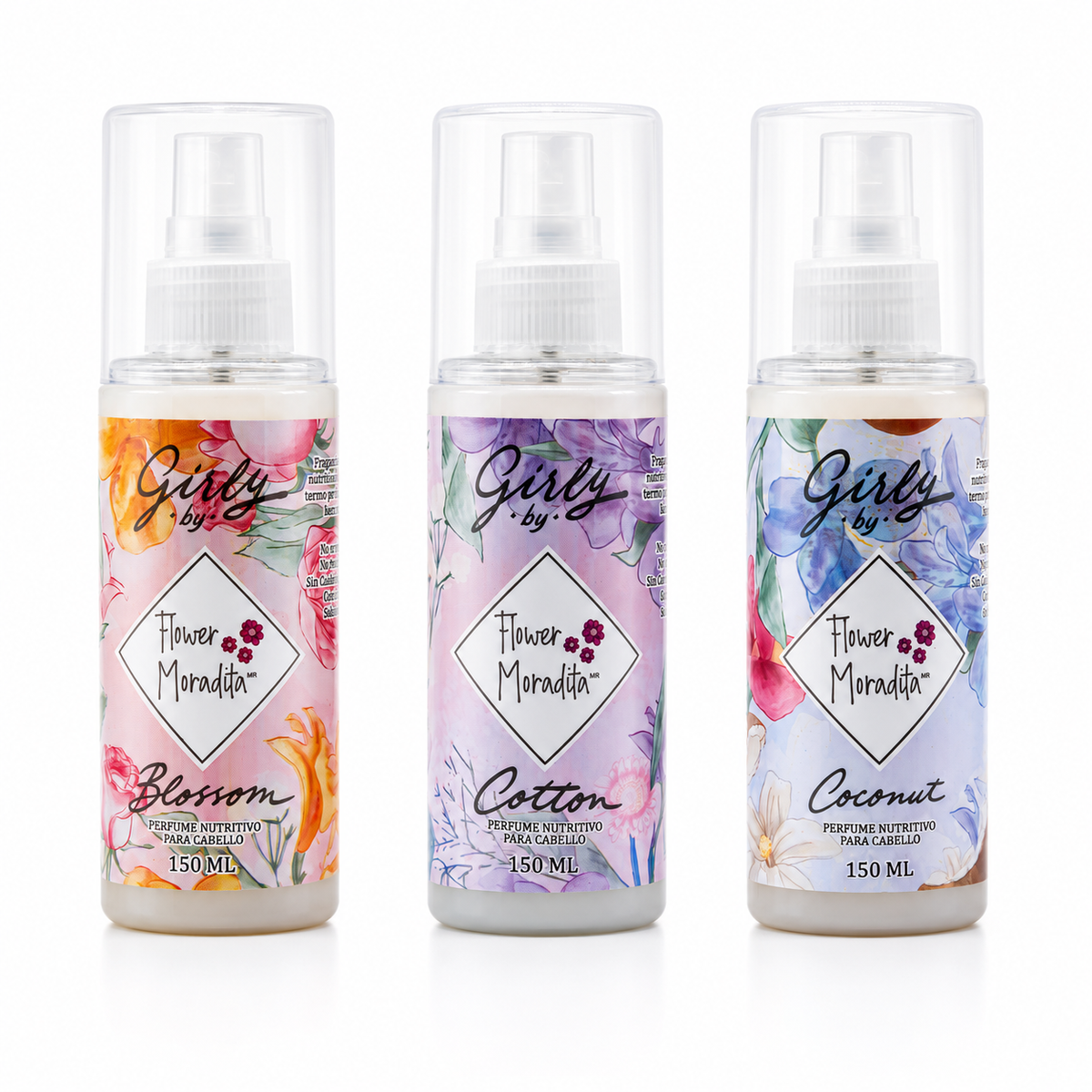 Kit 3 Perfumes para Cabello 150ml
