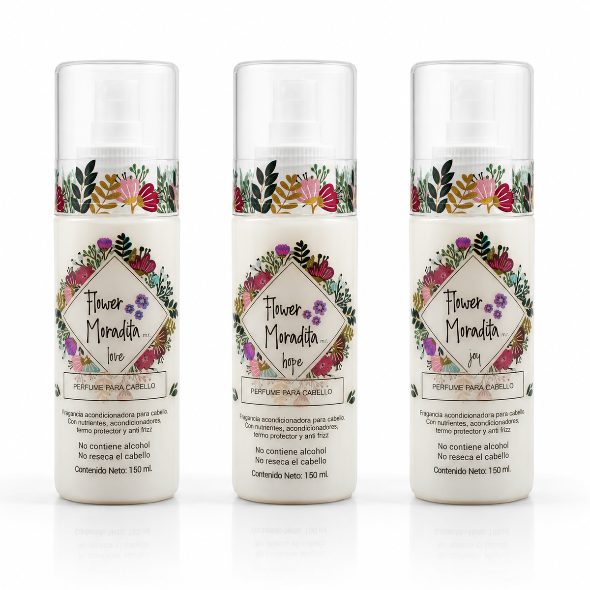 Kit 3 Perfumes para Cabello 150ml
