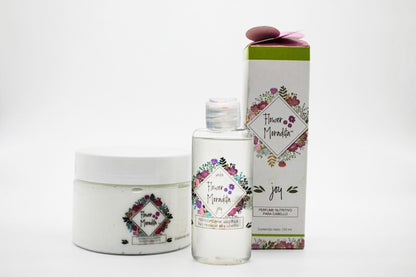 Kit Perfume para Cabello, Seda Protectora y Crema para Peinar Reestrucurante