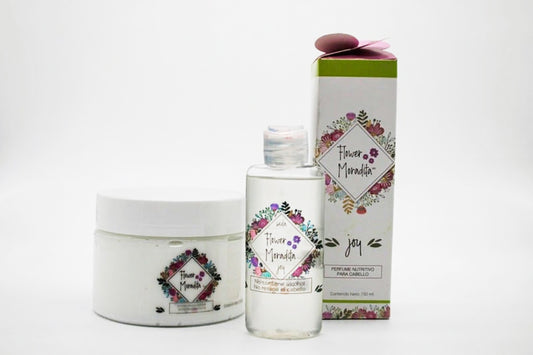 Kit Perfume para Cabello, Seda Protectora y Crema para Peinar Reestrucurante