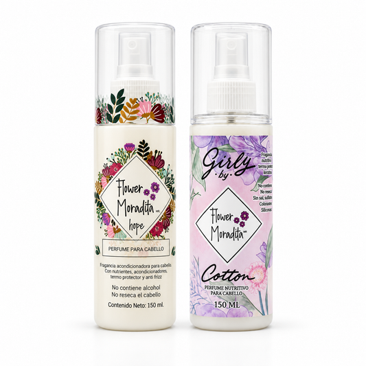 Dúo Perfumes Capilares 150ml Sin Alcohol | Flower Moradita