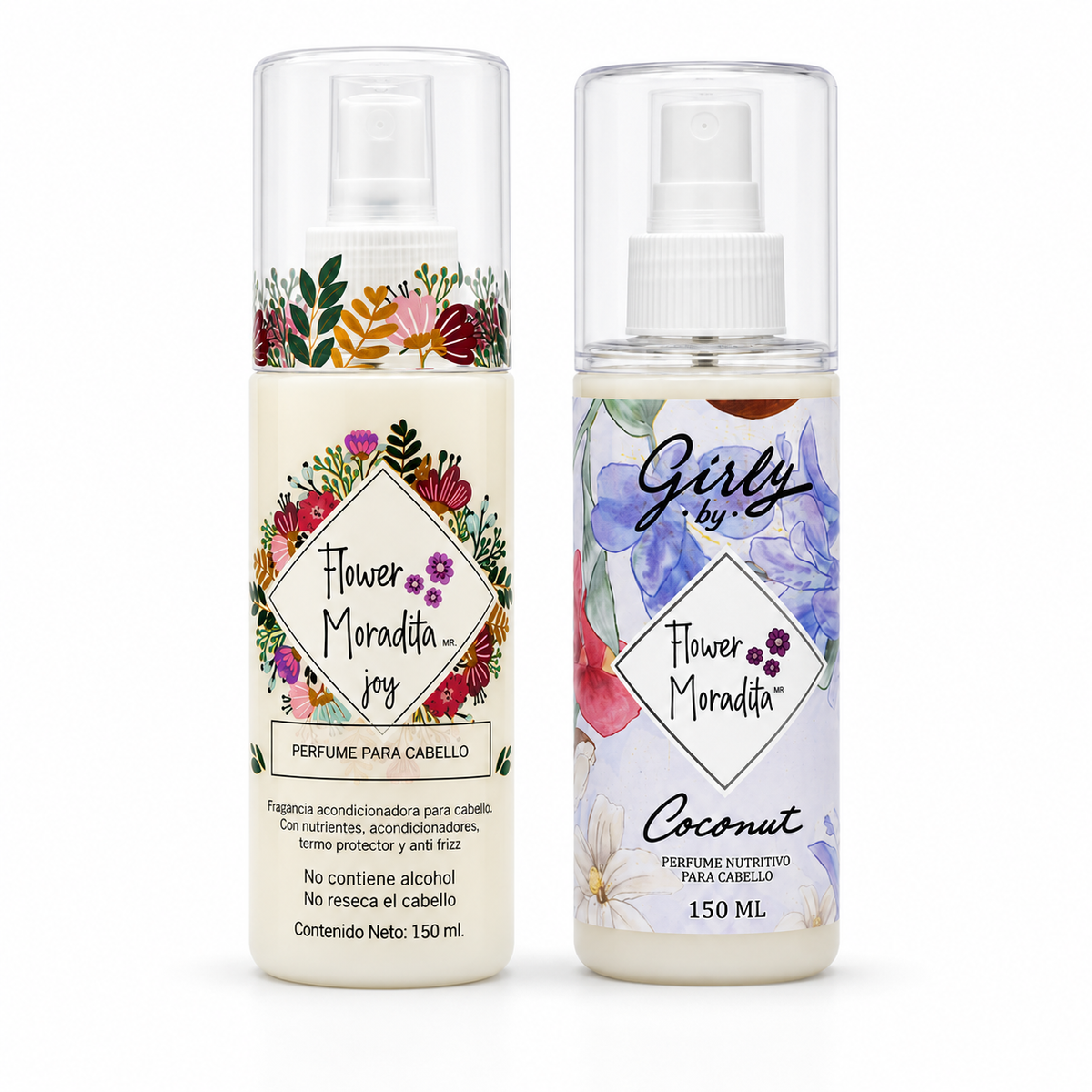 Dúo Perfumes Capilares 150ml Sin Alcohol | Flower Moradita